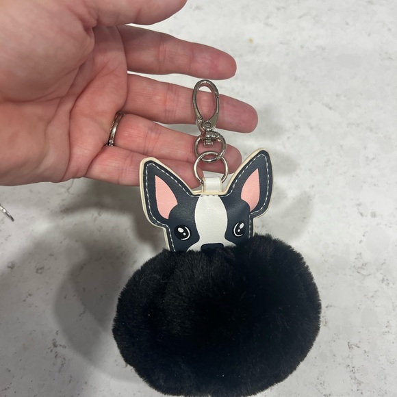 Adorable Dog Keychain with Fluffy Pom Pom - Picture 4 of 4